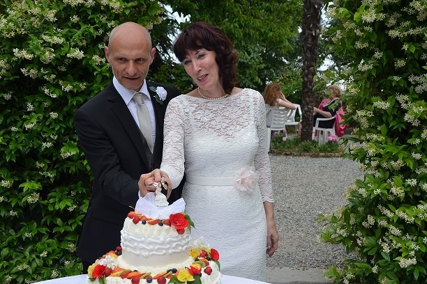 Paolo e Raffaella nel giorno del loro matrimonio