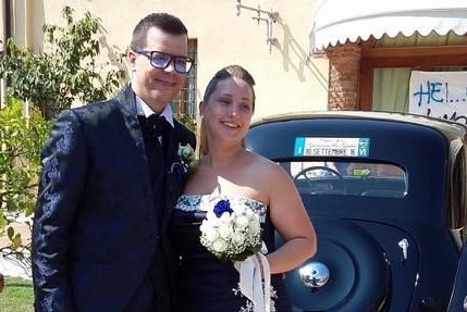 Giovanni e Giulia nel giorno del loro matrimonio