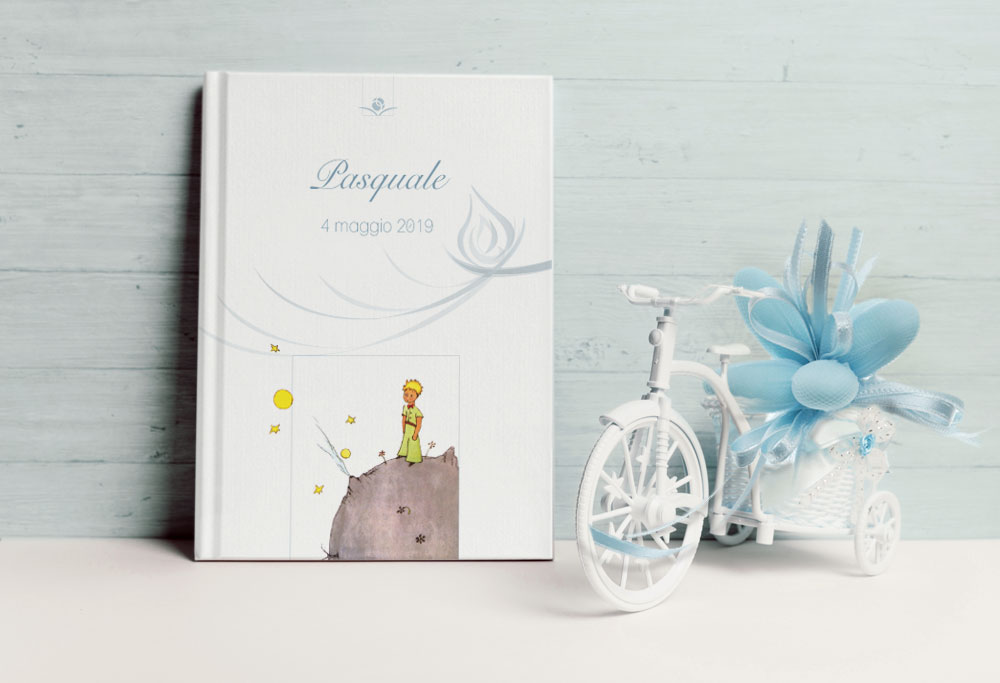 Il Bombolibro realizzato per la Cresima di Pasquale